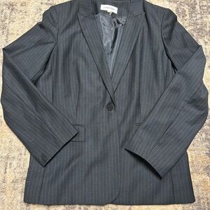Calvin Klein Charcoal Pinstripe Jacket